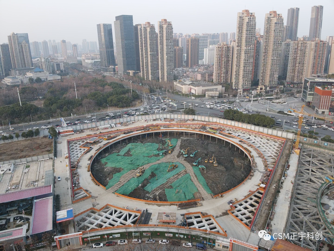 2023完美开端！上海金泰SMC工法钻机助力武汉广电全媒体中心项目